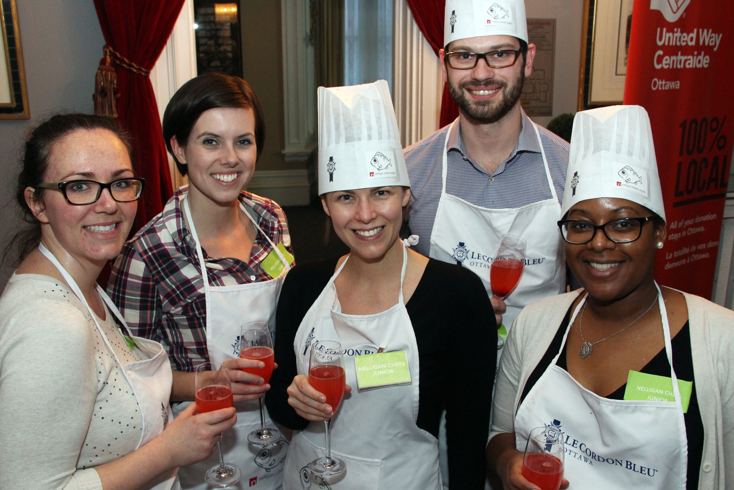 "Team Junior" - Dana Du Perron, Jill Lewis, Karine Dion, Jake Ruddy and Milla Jarda